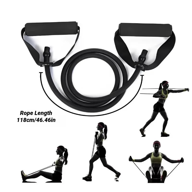 Ultimate Resistance Bands Set with Handles - 5 Levels for Home Strength Training - Perfect for Men & Women!