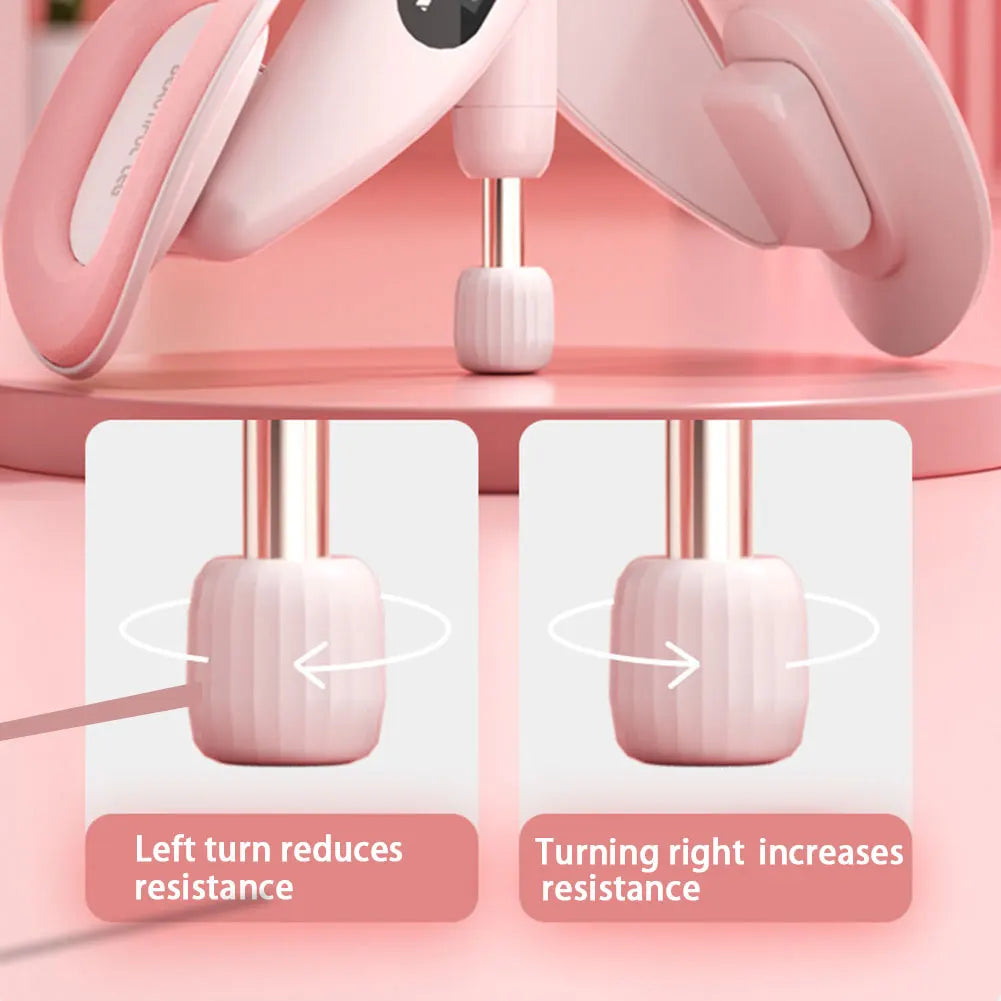 Adjustable Resistance Thigh Master Pelvic Floor Trainer with Counter - Kegel Exercise Device for Women's Home Fitness