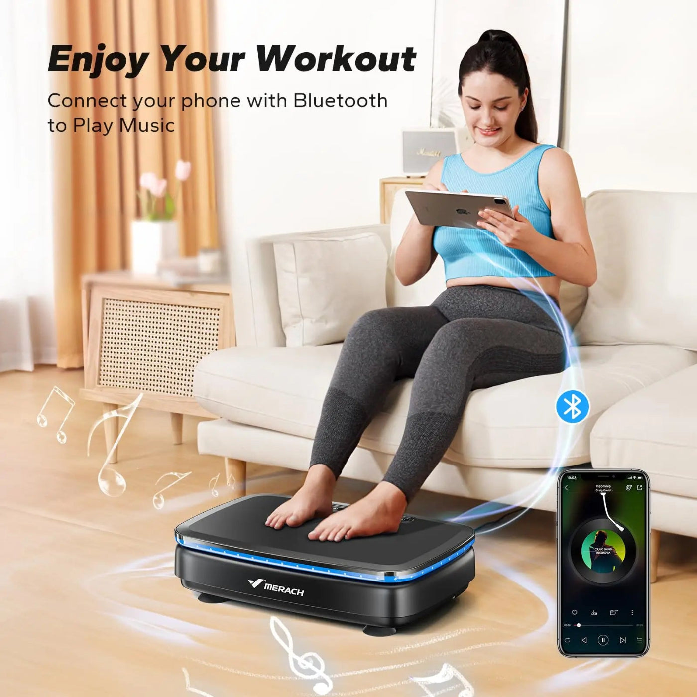 Whole Body Vibration Exercise Platform for Enhanced Workout and Lymphatic Drainage