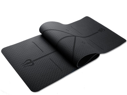 TPE Position Line Yoga Mat