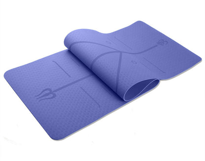 TPE Position Line Yoga Mat