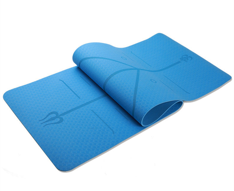 TPE Position Line Yoga Mat