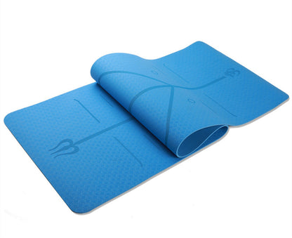 TPE Position Line Yoga Mat