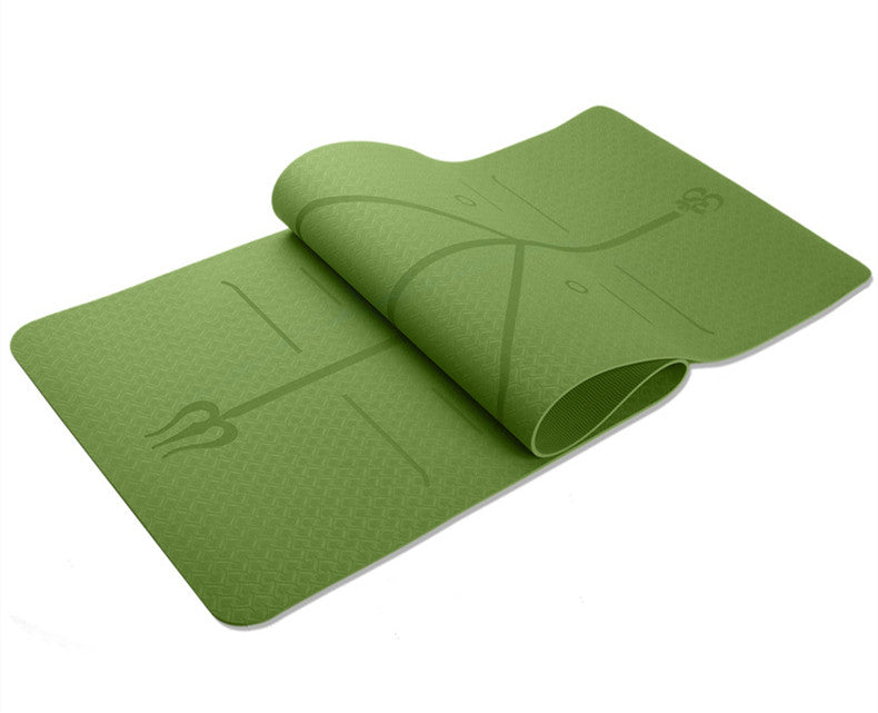 TPE Position Line Yoga Mat