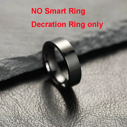 2025 Advanced Smart Ring with Heart Rate, Blood Pressure, Sleep Monitoring, and Motion Tracking - IP68 Waterproof - Ideal Holiday Gift for Men and Women