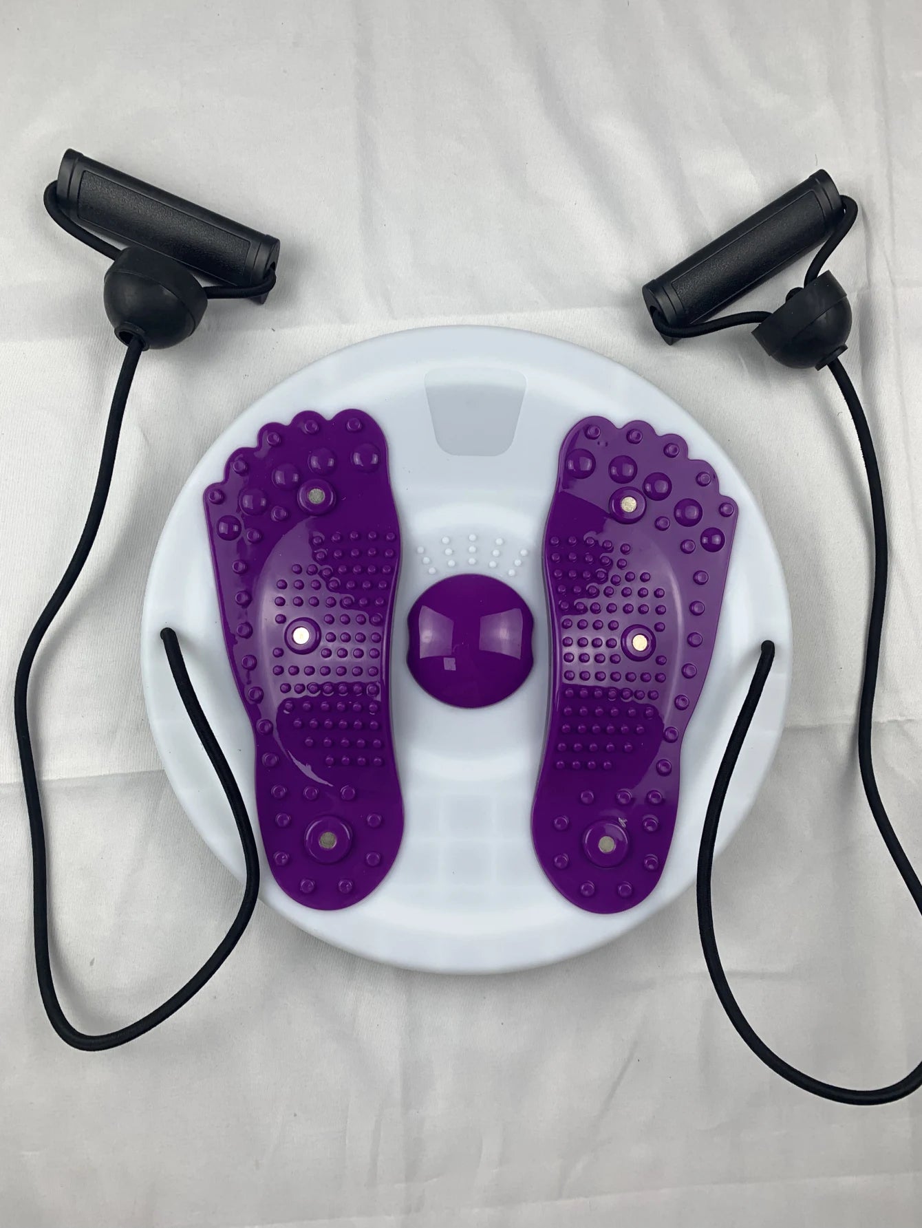 Portable Magnetic Waist Twisting Disc with Foot Massage for Fitness and Tension Relief