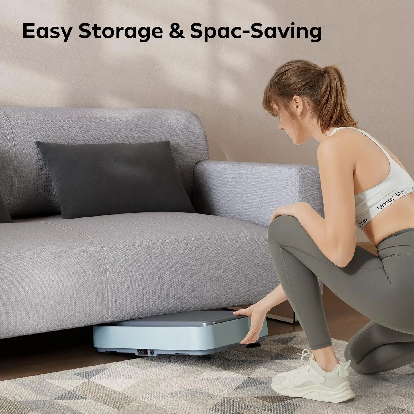 Elevate Your Fitness with the UMAY Fitness Vibration Board Exercise Machine - Full Body Home Workout for Enhanced Blood and Lymphatic Circulation