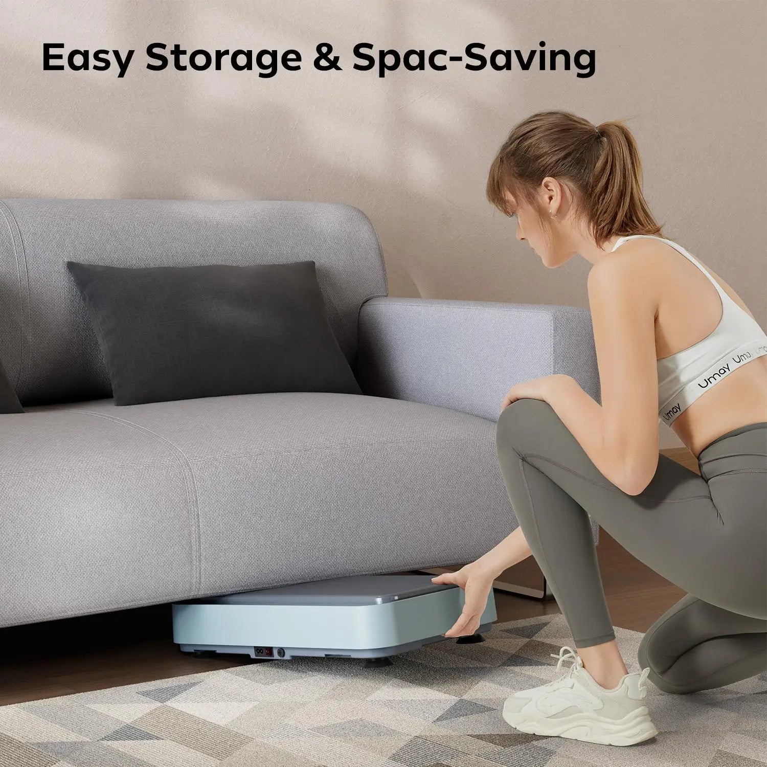 Elevate Your Fitness with the UMAY Fitness Vibration Board Exercise Machine - Full Body Home Workout for Enhanced Blood and Lymphatic Circulation