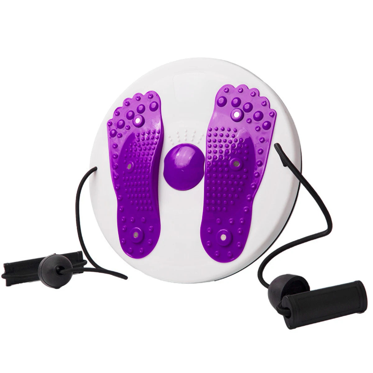 Portable Magnetic Waist Twisting Disc with Foot Massage for Fitness and Tension Relief