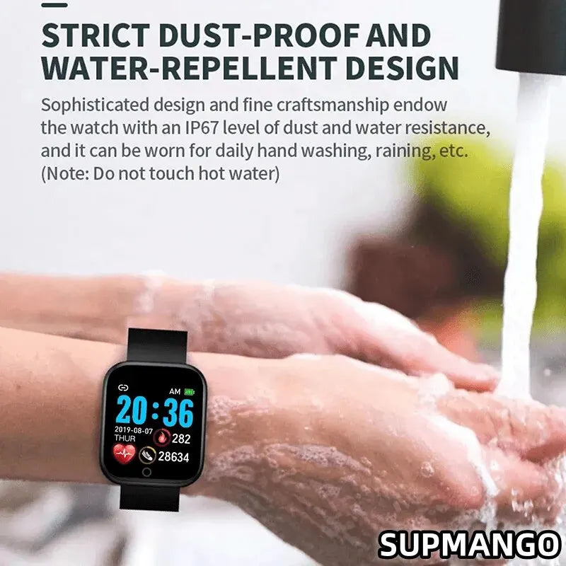 Y68 Stylish Smart Sports Watch - Real Step Counter & Fitness Tracker for Android & iOS