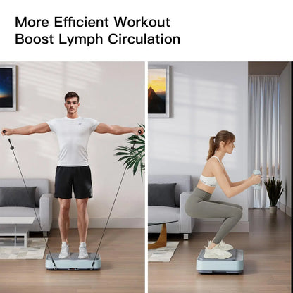 Elevate Your Fitness with the UMAY Fitness Vibration Board Exercise Machine - Full Body Home Workout for Enhanced Blood and Lymphatic Circulation
