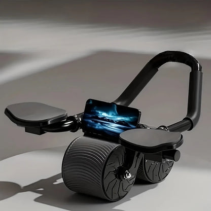 Ab Roller Wheel - Dual-Wheeled Abdominal Muscle Trainer for Comprehensive Core Strengthening with Automatic Rebound Feature