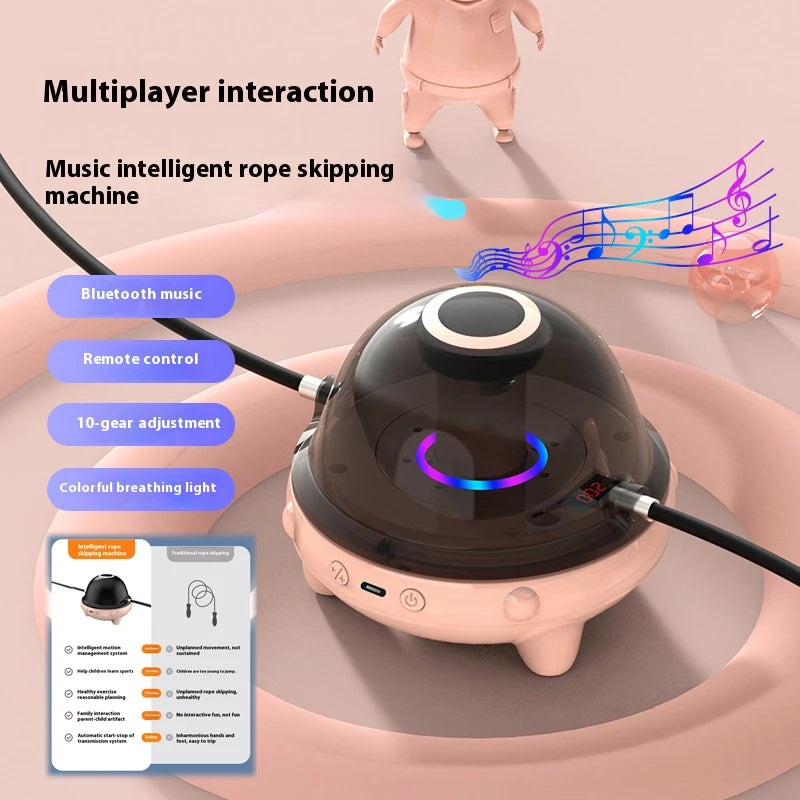 Smart Automatic Electric Skipping Machine - The Innovative Multi-Person Fitness Solution with Intelligent Rope Adjuster and Counting Features