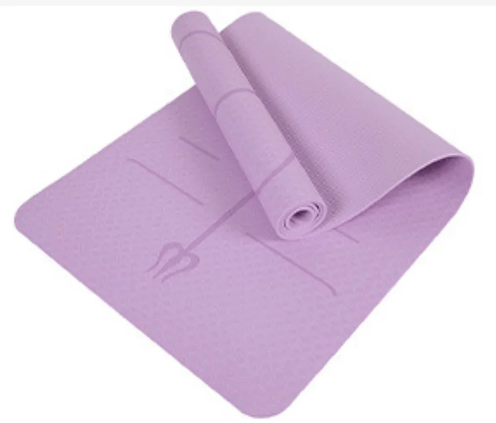 TPE Position Line Yoga Mat