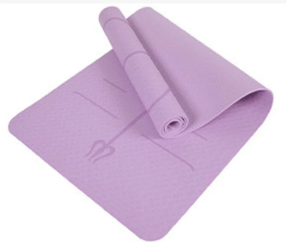 TPE Position Line Yoga Mat