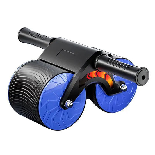 Ab Roller Wheel - Dual-Wheeled Abdominal Muscle Trainer for Comprehensive Core Strengthening with Automatic Rebound Feature