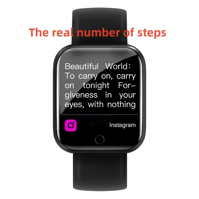 Y68 Stylish Smart Sports Watch - Real Step Counter & Fitness Tracker for Android & iOS