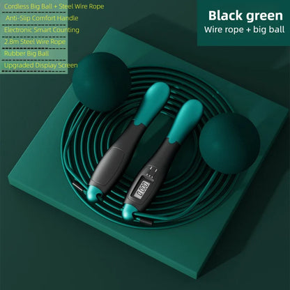 Smart Cordless Weighted Jump Rope: Enhance Your Cardio and Fat Loss Regimen with Versatile Fitness Equipment